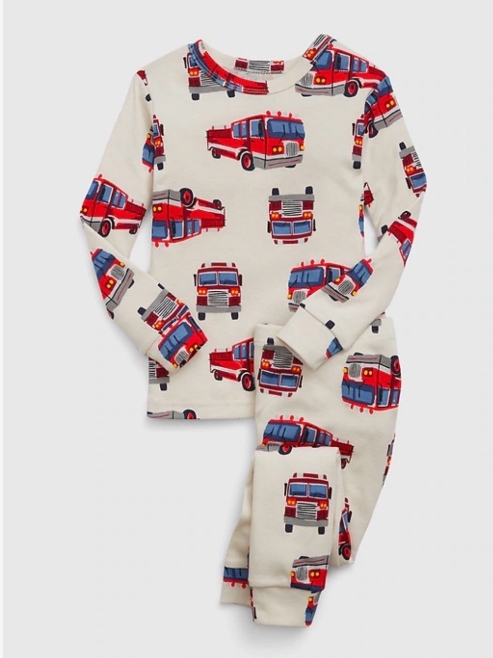 Baby GAP 2-Piece Pajama Set, Fire Truck Print, Size 2T